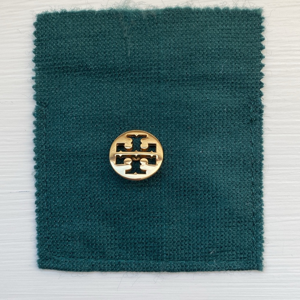 Tory Burch Gold Logo Button 3/4”